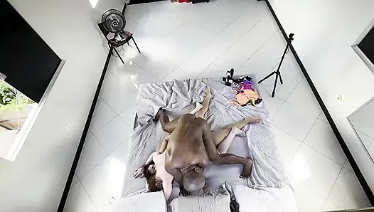 TWO LESBIAN GIRLS SUCK AND FUCK EACH OTHER IN FRONT OF ME I FUCK THEM BOTH