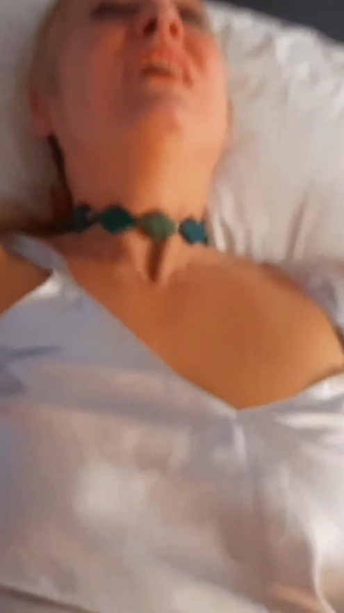 Amateur Blonde Mature Wife Enjoys Evening Sex