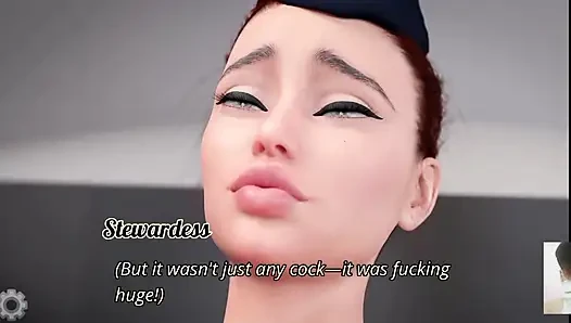 AIR HOSTESS ACCIDENTALLY CAME IN TOILET AND SAW MY BIG DICK. THEN I FUCK HER ON THE PLANE.MCR PART-2