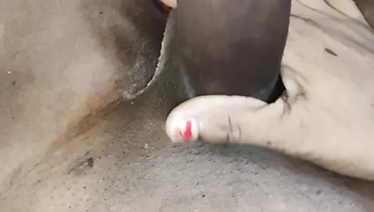 When the aunt next to her asked to move her penis, she started getting eager to her.