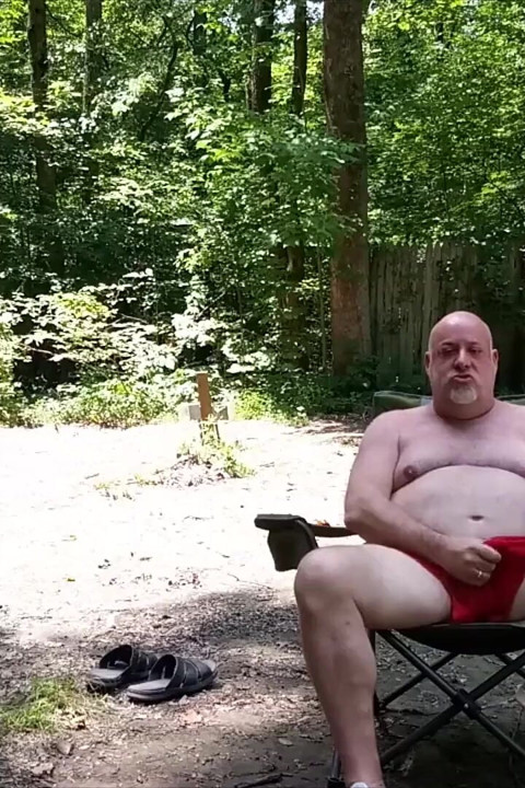 Caught at Outdoors!! Jerking Bear Gets Joined by Stranger with an Exciting End!