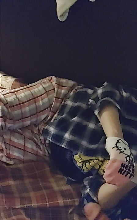 Pokemon Ankle sockjob sockjob labă cu picioarele și salut Kitty Sock labă