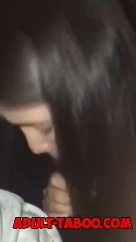 Melanie's Getting Her Black Buddy's Big Dick In Her Mouth In