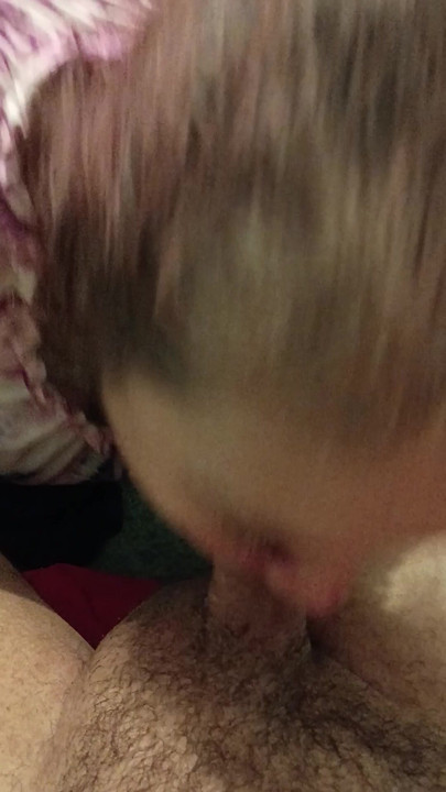 A little quick session ,  She loves draining my fat cock !