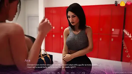 Durstige MILF Verführt Verheiratete Freundin in Der Fitnessstudio-umkleide - the Office - Teil 4-damaged Coda - Von Porn Game 4u