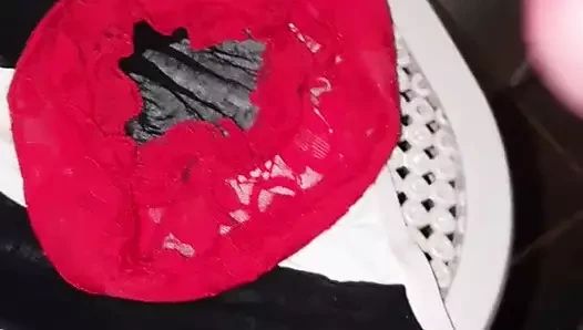 külot çorap bukkakke