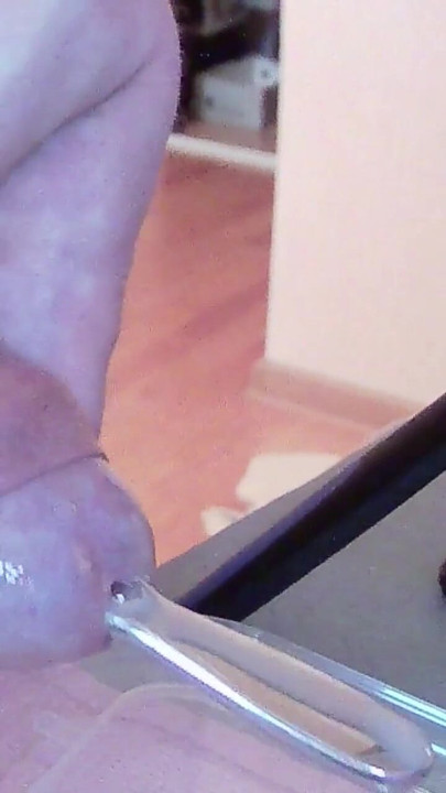 Extreme guyon cock sounding close up with cumshot | Clip 1