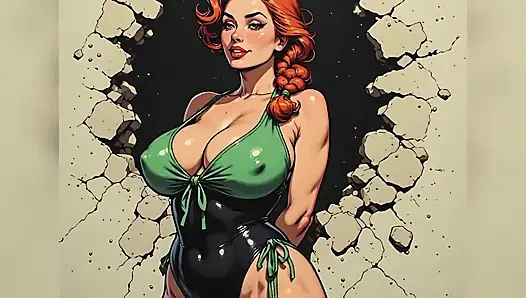 Swimsuit Cleavage Non-nude Art