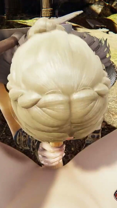 Seductive Viking Girl in Village 3D Hentai - Big Dick Blowjob, POV Handjob Service, and Cum In Mouth | Clip 1
