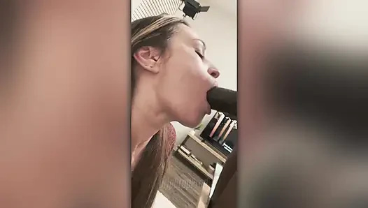 Mylissa Sucks Me off While I'm Working & Records It!!!