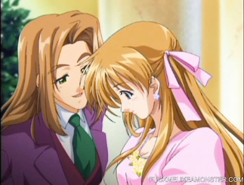 Horny hentai babe rides dick