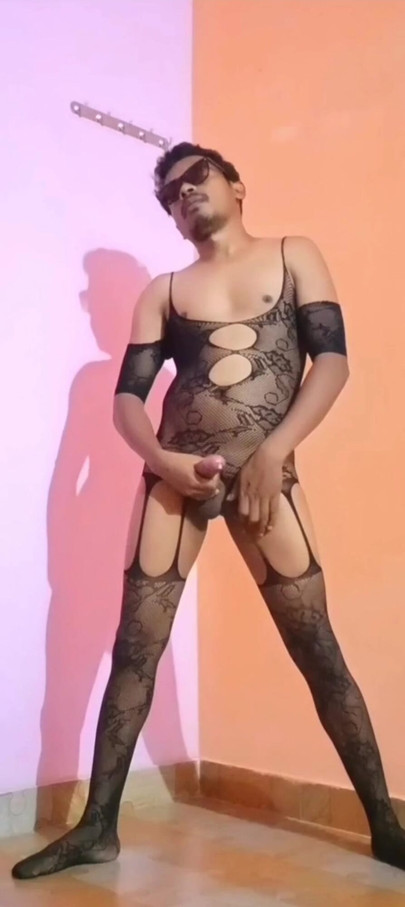 Masturbat in stockings