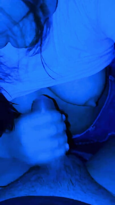 My husband's friend cums on my face