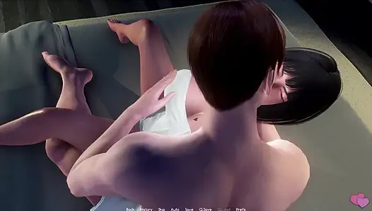 Murmur 14: Adam ve öğretmen Helen Love otel göğüslerine basın öpücüğü ve kendini parmaklama