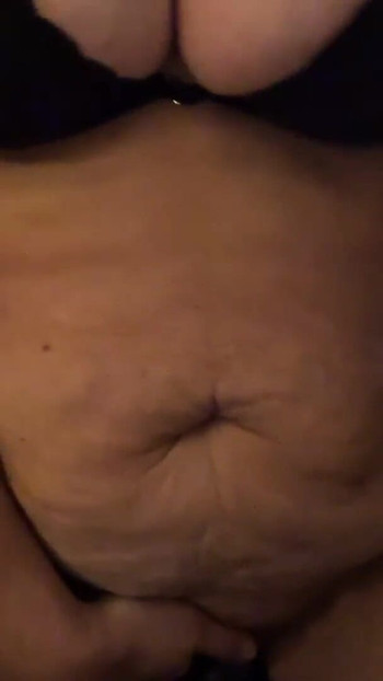 Spectacular moment from "BBW - testing new huge dildo"