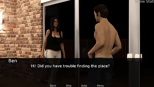 Istri hot proyek, belajar berenang