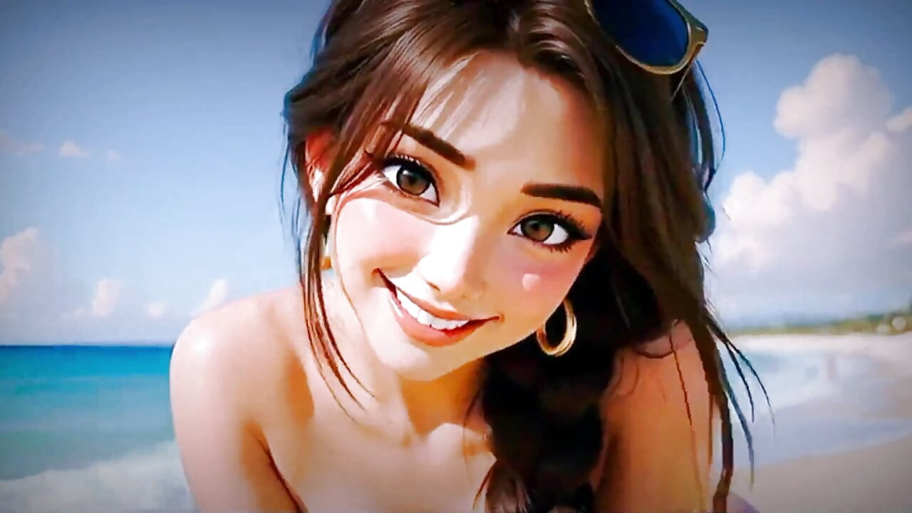Dan na nudističkoj plaži - 3D animacija