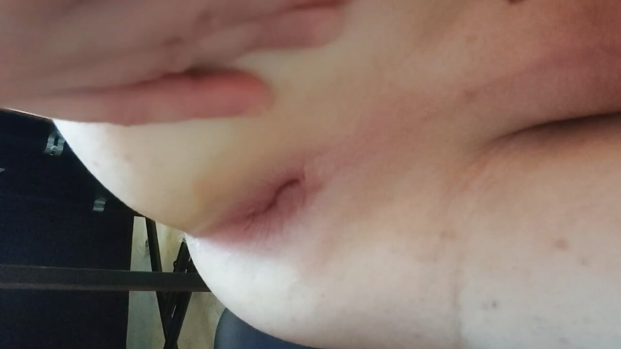 Taking off clothes and anal masturbation