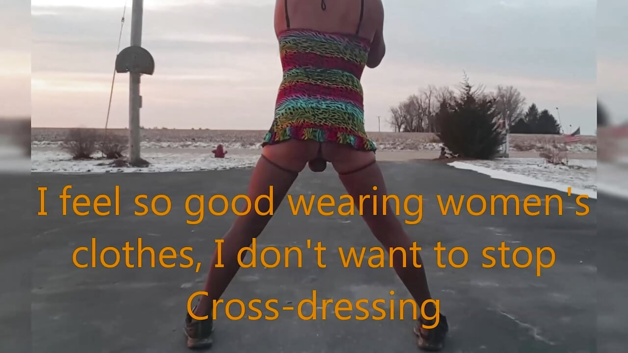 Sissy in a dress in Public