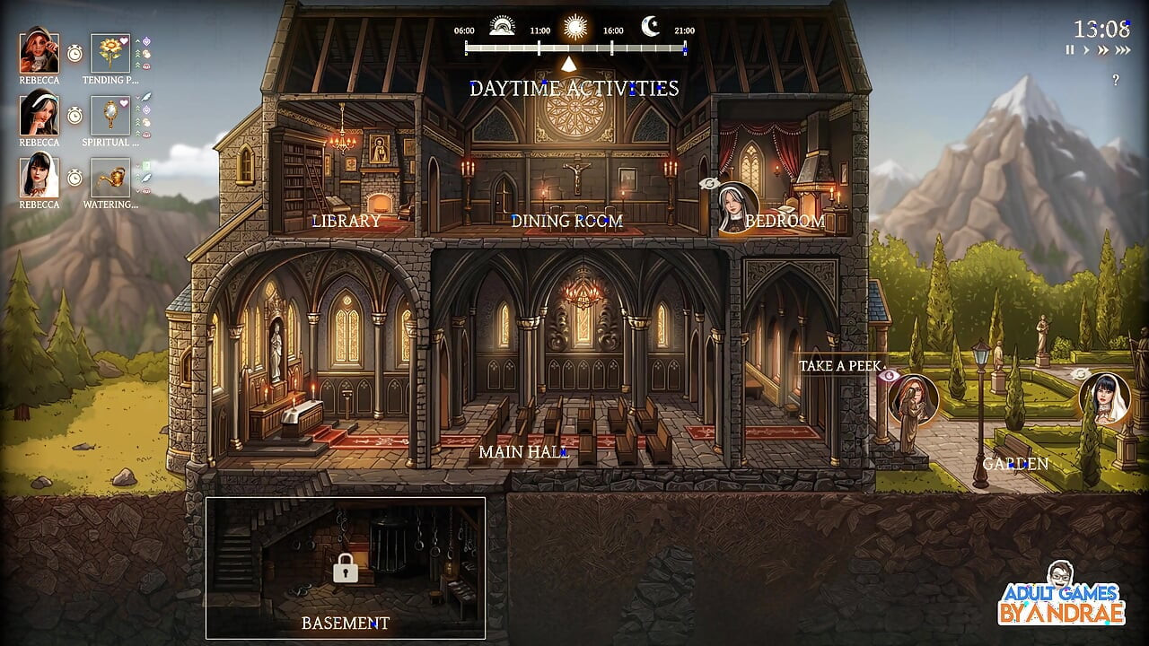 Stepsisters in Sin Gameplay Part 5 - Lust Gets Closer to Esther