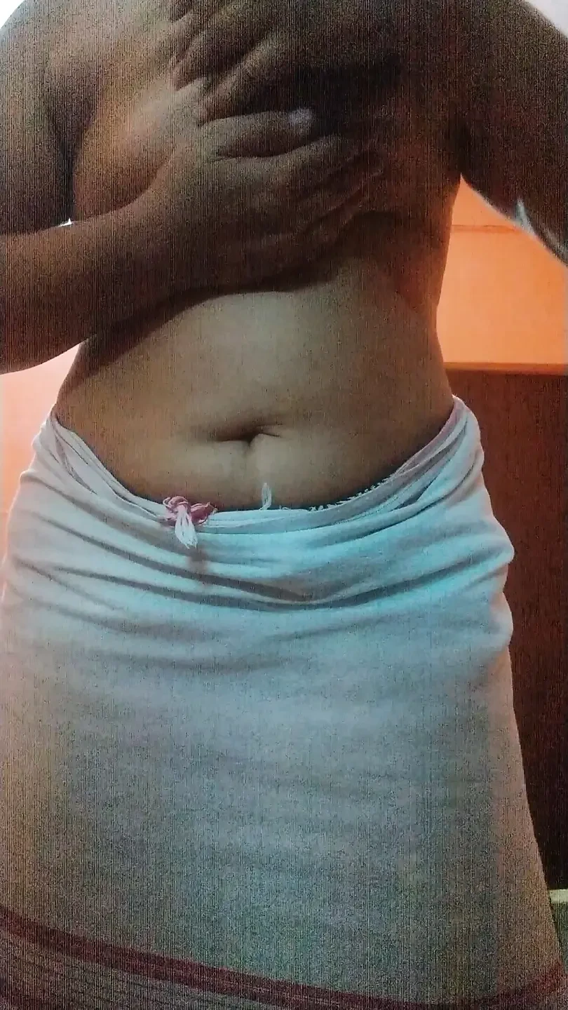 Late Night Desi Fantasy Desi Girl With Big Breast Presses And Massage