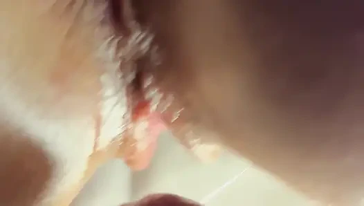 Oiled slutty wife enjoying a massage