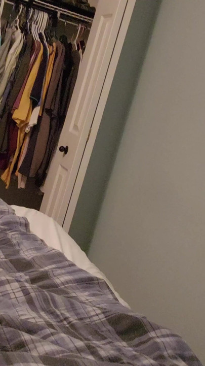 Uncut Dick Getting Hard and Cumming Into Belly Button (Through Bed Humping) | Clip 2