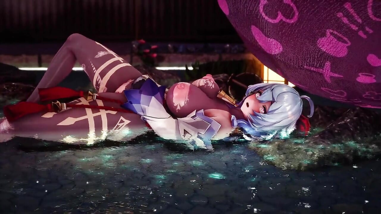 Genshin Impact -hot spring monstar chudaee kaamuk ganyu - 3d hentaee enimeshan