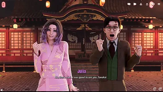 Julia Japonya'da 7 Julia titreyen ejderha uçuşunu doğru yapıyor