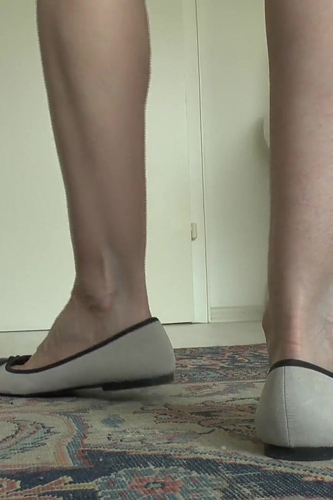 You Stroke Your Cock Through Your Pants While I Put on a Ballet Flat Fashion Show