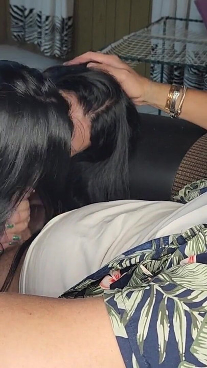 Stunning moment from "Two stepsisters fighting over who sucks out my cum"