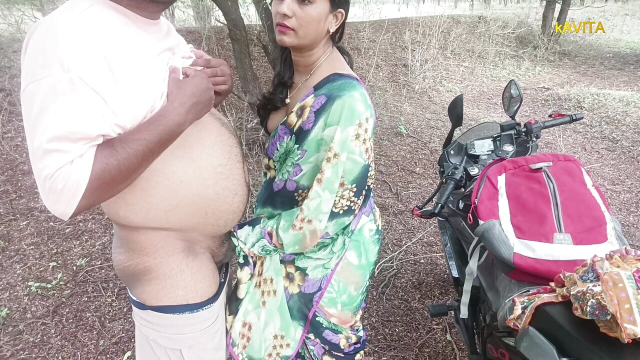 Kavita Bhabhi Fuck in jungle with Tatya in doggy style ass licking blowjob and dirty cum in mouth