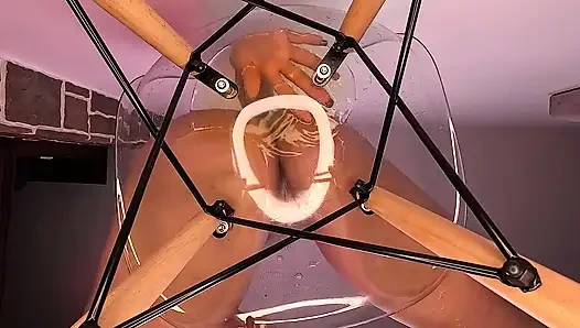 Golden Shower Glasss Chair