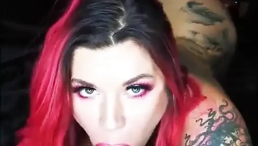 Huge Dildo Sucking Slut