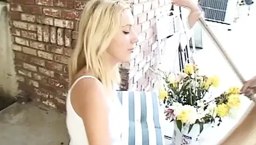 Blonde Babe Gets Fucked Hard Outdoors