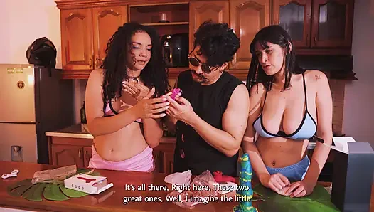 Membuat 2 air mani georgeous ini dengan beberapa bantuan (ulasan mainan badpeach)