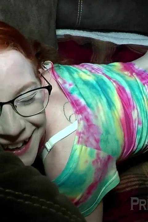 Stretching Her Petite Asshole