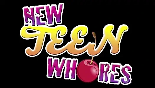 Genç kaltağın inanılmaz neşeli deliği büyük direğin pompalanmasını bekliyor