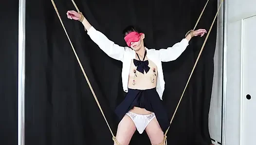 Every Time the Bell on Her Nipple Clip Rings, Her Pussy Throbs.