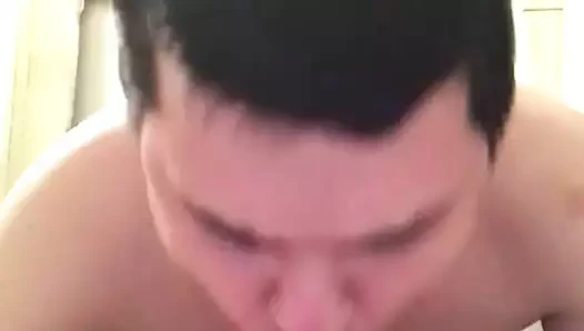 Guy love suck dildo