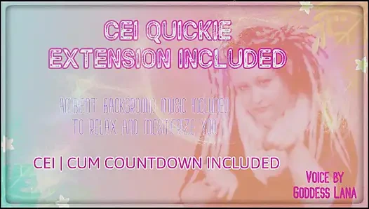 AUDIO ONLY - ekstensi quickie CEI menyertakan audio yang ditingkatkan