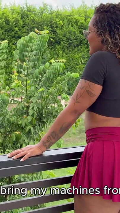 I cheat on my cuckold husband with my young BBC gardener. We fuck in public while he's not at home! | Clip 1