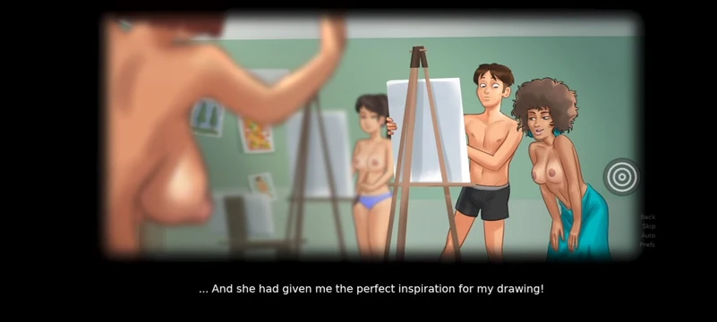 "Summertime saga " teacher Miss Ross new art