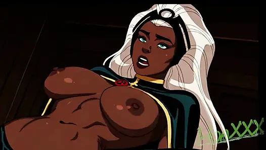 X-Men Storm Cowgirl Riding Dick