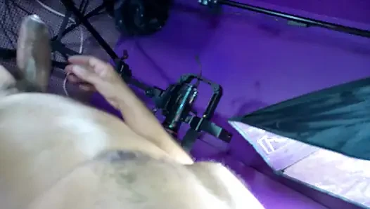 Gangbang and Chain Fucking for This Hairy-pussy Slut