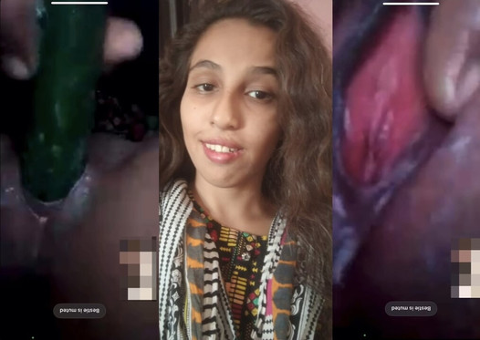 School girl masturbate with cucumber