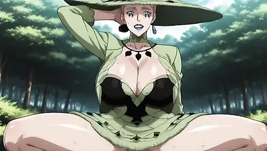 Schwarzer klee, hentai-hexenkönigin (künstliche intelligenz)