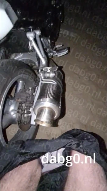 Memorable moment from "dabg0 fucks a Suzuki Bandit 650 S motorcycle exhaust"