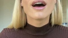 Michelle Hunziker wants cum on her face