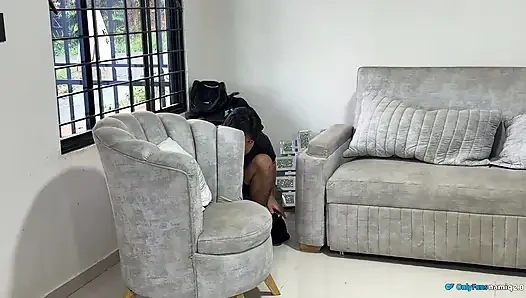 My neighbor fucks my husband and I fuck his, not knowing he was a thief!